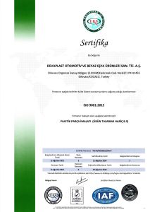 ISO 9001 Belgesi TR 2021